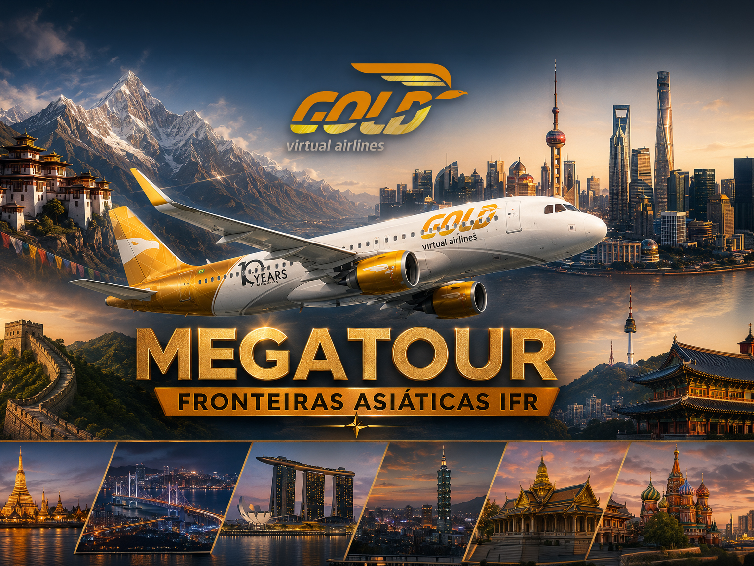MEGATOUR: Fronteiras asiáticas IFR